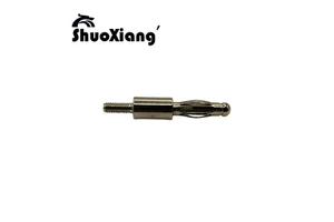 Custom Nickel-Plated Male 4mm Banana Plug Connectors