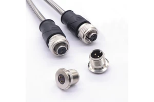 Linconn Sealed Circular 55 Pin Plug Glass Sintered High Temperature Industry Electronic Connector
