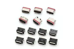 Waterproof 6pin Female Usb Type c Connector USB C Connector