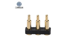 Customizable High Current Brass Contact Connector 3pin Pogo Pin Spring Contact Antenna Pogo Pin Connector