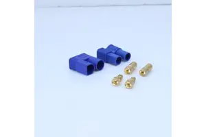 Original Factory EC3 3.5mm Gold Plating Banana Plug Bullet Connector With Blue for Rc Lipo Battery