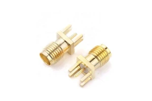 S-MA Type Female Jack Bulkhead Straight Vertical -KF Partial Pin 1.1mm RF Coaxial Connector