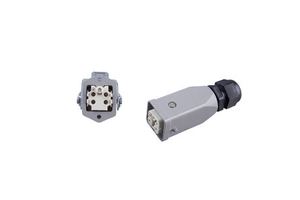 Heavy Duty Connector Rectangular 5-core 16A Waterproof Aviation Plug Top And Side
