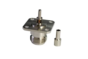 N-KF1.5 Coaxial Connector N Female Flange Connector for RG174 RG316 Coaxial Cables