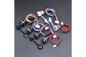 USB Type C Connector to JST PH 2.0 With Nut Lock Plate DC Socket Charging Cable 2/4/5/6Pin Waterproof Snap Lock USB-C Wire