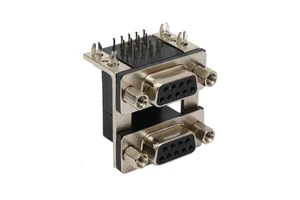2.77mm Double Layer D-sub connector DB9 Female to DB9 Female