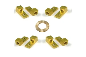 China CNC Lathe Machining Factory PCB Copper Terminal Electrical Neutral Link Factory PCB Copper Terminal Blocks with Screw