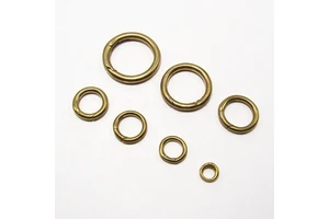 Soild Brass Spring O Ring Openable Keyring Leather Craft Bag Belt Strap Buckle Trigger Snap Clasp Clip Connector Accessory