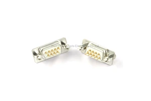 DP9 DP15 DP25 DP37 Male/Female PCB Connector D-Sub DB9 DB15 DB25 DB37 9/15/25/37 Pin Insert Plate Type with Fixed Screw