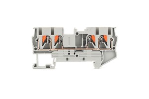 PT 2.5 QUATTRO PT2.5 QUATTRO 4 Wire Push In Terminal Block 2.5mm2 14 AWG Feed Through DIN Rail Wire Connector