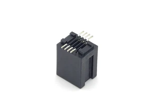 YZTECH 1.27mm Pitch DIN Card Edge Copper Power Connector SMT Female Socket PCB Unlugged H15.5mm 08P 250V 1A PA9T Housing