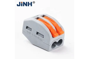 JINH Wire Terminal Block Connector 2P Push-in Quick Lever Terminal Blocks for Lighting Distribution Wiring