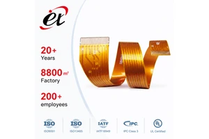ET Brand FPC Custom Rigid-Flex Boards FFC Adapter Cable Prototyping Research-Grade Interdigital/Superconducting Niobium Circuits