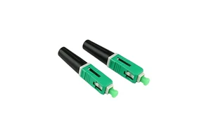 FTTH SC APC Fiber Optic Connectors Low Insertion Loss Embedded Fiber Fast Connector