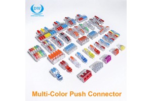 2P-2 Male/female Butt Type Quick Wire Connector 2 In 2 Out Push-in Terminal Blocks Push In Wire Connector