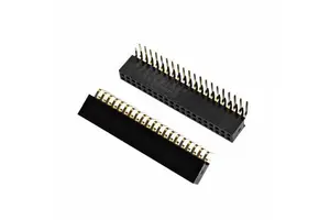 Pin header connector 5.08mm pitch,2.54mm pitch double-bend 90-degree female connectordual-row bent female 5.7mm plastic height