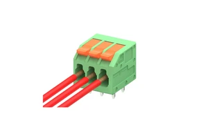Compact 3-Pole PCB Terminal Blocks and Connectors with Levers for Wiring Ranges of 0.5-1.5mm2