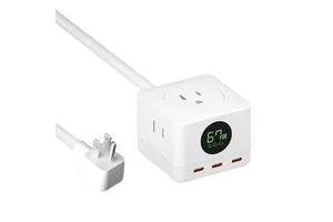 Smart Type C Fast Charger Adapter Power Strip 3Ac Macbook Iphone Laptop Power Supply Electric Plug Sockets 10A Rated Current