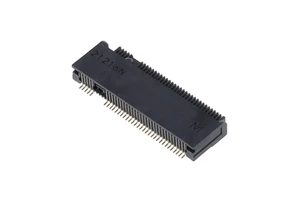 1-2199119-6 67 Position Female Card Edge M.2 (NGFF) Mini Card Gold 121991196 0.50mm Pitch Black Edgeboard Connector