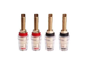 4mm Banana Plug Socket Connector Binding Post for Amplifier Speaker Terminal Connector Audio Video Cable Plugs & Adapter