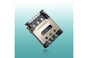 GXD 7Pin Nano SIM Card Holder Hinge Type Detection Switch Dual-SIM Module C7802-2 H1.4 SMD IC Pin Socket Electronic Accessory