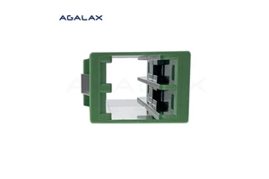 Simplex Fiber Optic MMC-MMC Adapters Coupler 2-Port Green Reduced Flanged Optical Fiber Adapter 1*8 Optic Fiber Coupler