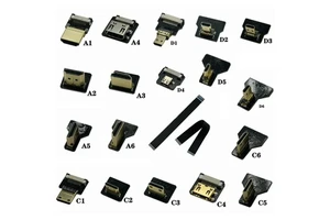 Ribbon 20 Pin FPV FPC FFC Flat Cable Mini Micro for Connector Flexible Angle C D Type FPV--A Cable TV Projector Aerial