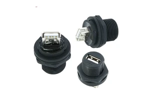 IP67 Waterproof USB panel mount connector for signal transmission