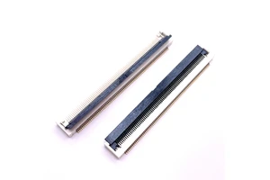 Soulin Factory Supply 80pin Lift-off FPC Connector 0.5mm Pitch Flip-flop Down/Up Brass Contact Male/Female