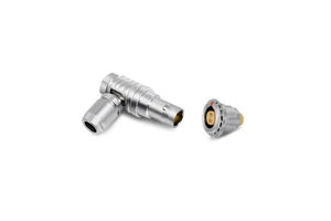 China Manufacturers Raymo 5 Pin 90 Degree Push Pul Cablel Connector for Audio Video