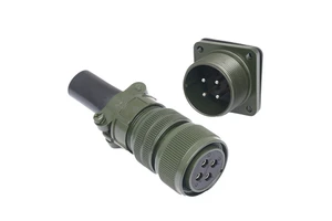 MIL-DTL-5015 Spec MS3106/3102 DIN Aerospace Aviation Automotive Power Connector Size 20 IP67 Waterproof 10A 500V Male Female