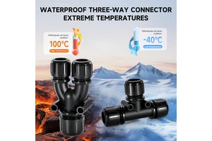 Factory Direct IP68 Waterproof Nylon Corrugated Pipe Tee Connector For Automotive Cable Harness