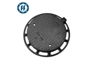 Ductile Iron Round Manhole Cover with Lock, Hinge and Gasket