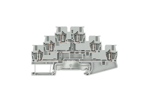Terminal Block Copper And Plastic Material For Industrial Applications - Gray