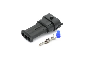 1928404227 3-Pin Waterproof Automotive Adapter - 2.8mm Male Plug, IP67 Sealed Connector Factory Direct Sale Made In China