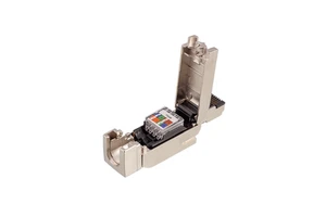 Ethernet RJ45 Push Pull Metal Straight Industrial Metal Connector CAT5E Profinet RJ45 Plug Plug in