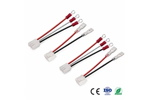 3pin Wire Harness O Ring Terminal Cable Connector To Lug Wiring, Power Jumper Wire, Custom Wiring Assembly