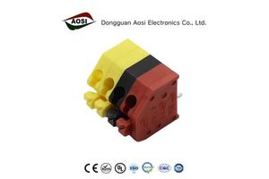 AOSI Spring Screwless PCB Terminal Blocks 3.5MM FS1.5-XX-350-04 Spring Clip Fast Wiring Electrical Connector