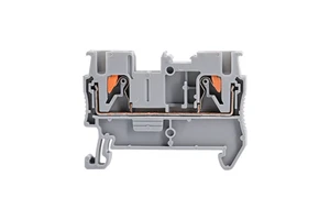 HPT2.5 PA66 800V 24A Installation Screwless Pluggable Quick Wire Connector Mount Electrical Push Spring Cage Din Terminal Block