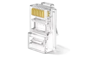 Ethernet modular plug cat5 8p8c rj45 conector UTP pass connector Cat5e utp Cat5 Rj45 Pass Through Connector
