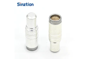 Customized Stainless Steel New Energy Vehicles Charging Pin Terminal Crown Spring Pin with Wire EDM for Ev Charger Connection