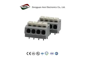 AOSI Wiring Terminal 300V High FS2.5-XX-500-06 Current 804-5.0 High Power Terminal Various Certification Led Terminal Block