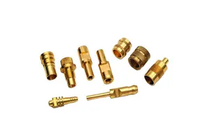 Precision Brass Parts for Automotive Applications Ideal for Fuel Lines Connectors and Engine Components