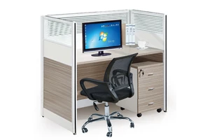 Chicheng A1850 High-End Walnut Wood Eco-Friendly Durable Contemporary Office Desk Screen Partition Card Holder File Drawer