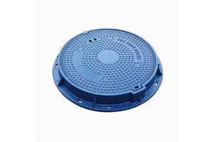 Resin Composite Circular Manhole Cover Eco-Friendly Lightweight Durable Heavy-Duty (200-800kN Load-Bearing) Contemporary Graphic