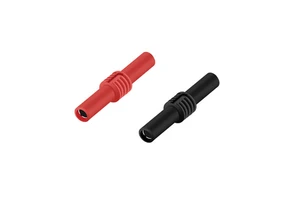 NEW Banana Plug Male-to-Male Banana Adapter for Connecting Red and BLack Conversion Head