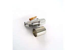 RP-SMA Male Plug Crimp RF Coaxial Connector LMR 400 Coaxial Cable 50 Ohm, for Testing and Measuring Equipment