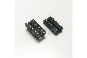 DIP16 Square Hole IC Sockets Wholesale 4pin/6pin/8pin/14pin/16pin/18pin/20pin/28pin Header Connector Adapter DIP IC Socket