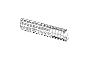 10121506-480020BLF Standard Card Edge Connectors HPCE VT PF REC