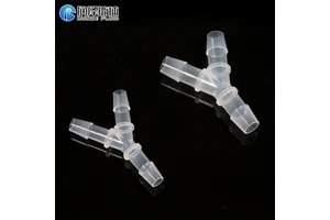 Hydroponic Barbed Y Tubing Connectors 3 Way Equal Hose Tighten Wye Barbed Fittings